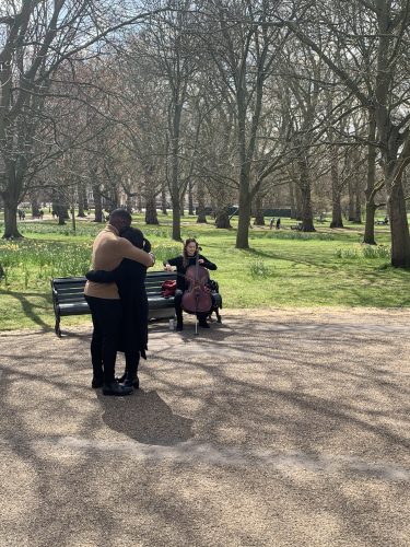 Wedding Proposal in Green Park, London